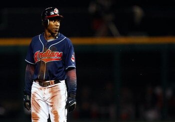 CLEVELAND - OCTOBER 16:  Kenny Lofton #7 of the Cleveland Indians looks on after stealing a base in the fifth inning against the Boston Red Sox during Game Four of the American League Championship Series at Jacobs Field on October 16, 2007 in Cleveland, O