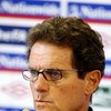 LONDON COLNEY, ENGLAND - JUNE 09:  Fabio Capello Manager of England speaks to the media during an England Press Conference on June 9, 2009 in London Colney, England.  (Photo by Phil Cole/Getty Images)