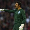 LONDON - MARCH 28:  Goalkeeper David James of England shouts instructions during the International Friendly match between England and Slovakia at Wembley Stadium on March 28, 2009 in London, England.  (Photo by Jamie McDonald/Getty Images)