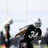 ALAMEDA, CA - MAY 08:  Mike Mitchell #34 of the Oakland Raiders runs drills during the Raiders minicamp at the team's permanent training facility on May 8, 2009 in Alameda, California.  (Photo by Ezra Shaw/Getty Images)