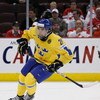 OTTAWA, ON - JANUARY 3:  Magnus Svensson Paajarvi #21 of Team Sweden skates during the game against Team Slovakia at the semifinals at the IIHF World Junior Championships at Scotiabank Place on January 03, 2009 in Ottawa, Ontario, Canada.  Team Sweden def