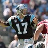CHARLOTTE - OCTOBER 26:  Quarterback Jake Delhomme #17 of the Carolina Panthers passes the ball during the game against of the Arizona Cardinals at Bank of America Stadium on October 26, 2008 in Charlotte, North Carolina. (Photo by: Streeter Lecka/Getty I