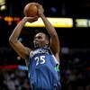 BOSTON - FEBRUARY 01:  Al Jefferson #25 of Minnesota Timberwolves takes a shot in the first half against the Boston Celtics on February 1, 2009 at TD Banknorth Garden in Boston, Massachusetts. NOTE TO USER: User expressly acknowledges and agrees that, by 