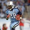 NASHVILLE, TN - OCTOBER 27:  Chris Johnson #28 of the Tennessee Titans carries the ball during the NFL game against the Indianapolis Colts at  LP Field on October 27, 2008 in Nashville, Tennessee.  (Photo by Andy Lyons/Getty Images)