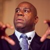 WASHINGTON - MAY 13: Former basketball player Earvin 'Magic' Johnson speaks at a forum on HIV/AIDS on Capitol Hill on May 13, 2009 in Washington, DC. The forum was sponsored by Co-Sponsored by amfAR (the Foundation for AIDS Research) and Research!America.