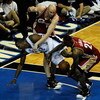 ORLANDO, FL - MAY 24:  LeBron James #23 of the Cleveland Cavaliers steals the ball from Dwight Howard #12 of the Orlando Magic in Game Three of the Eastern Conference Finals during the 2009 NBA Playoffs at the the Amway Arena on May 24, 2009 in Orlando, F