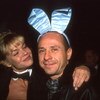 17 Jan 2001:  CART FedEx Championship Series driver Roberto Moreno poses with a Playboy Playmate during the CART Party at the Playboy Mansion in Los Angeles, California. Mandatory Credit: Jon Ferrey/ALLSPORT