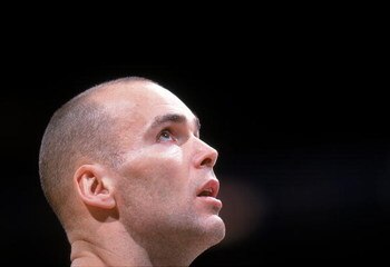Danny Ferry #35 of the Cleveland Cavaliers watches the ball during a game against the Washington Wizards at the MCI Center in Washington, D.C. The Cavaliers defeated the Wizards 111-103.
