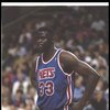 1 Dec 1995:  Center Yinka Dare of the New Jersey Nets looks on during a game against the Boston Celtics at the FleetCenter in Boston, Massachusetts.  The Nets won the game, 131-123. Mandatory Credit: Allsport  /Allsport
