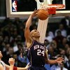 LOS ANGELES - JANUARY 25:  Richard Jefferson #24 of the New Jersey Nets makes a slam dunk against the Los Angeles Clippers on January 25, 2006 at Staples Center in Los Angeles, California. NOTE TO USER: User expressly acknowledges and agrees that, by down
