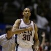 EAST RUTHERFORD, NJ - MAY 16:  Kerry Kittles #30 of the New Jersey Nets on the court in Game six of the Eastern Conference Semifinals during the 2004 NBA Playoffs against the Detroit Pistons at Continental Airlines Arena on May 16, 2004 in East Rutherford