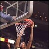 29 Nov 1995:  Center Tim Duncan #21 of the Wake Forest Demon Deacons slams the ball at The Palace of Auburn Hills, Michigan, during the game against the Oklahoma State Cowboys at the Great eight tournament.  Wake Forest advanced to the Final Four.  Mandat