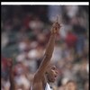 9 Mar 1997:  Antawn Jamison #33 of the Univeristy of North Carolina raises a number one sign during the Tarheels 64-54 win over North Carolina State to become the ACC Tournament Champions at Greensboro Coliseum in Greensboro, North Carolina. Mandatory Cre