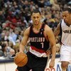 DALLAS - FEBRUARY 04:  Brandon Roy #7 of the Portland Trail Blazers during play against the Dallas Mavericks on February 4, 2009 at American Airlines Center in Dallas, Texas.  NOTE TO USER: User expressly acknowledges and agrees that, by downloading and/o