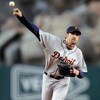 ANAHEIM, CA - APRIL 22:  PitcherJustin Verlander #35 of the Detroit Tigers throws against the Los Angeles Angels during the first inning of the baseball game at Angel Stadium on April 22, 2009  in Anaheim, California.  (Photo by Kevork Djansezian/Getty Im
