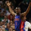 BOSTON - MAY 28:  Rodney Stuckey #3 of the Detroit Pistons reacts after getting called for a foul against the Boston Celtics during Game Five of the Eastern Conference finals during the 2008 NBA Playoffs at TD Banknorth Garden on May 28, 2008 in Boston, M