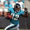 JACKSONVILLE, FL - DECEMBER 14:  Maurice Jones-Drew #32 of the Jacksonville Jaguars runs for yardage against the Green Bay Packers during the game at Jacksonville Municipal stadium on December 14, 2008 in Jacksonville, Florida.  (Photo by Sam Greenwood/Ge