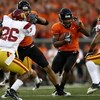 CORVALIS, OR - SEPTEMBER 25:  Jacquizz Rodgers #1 of the Oregon State Beavers runs with the ball against the Southern California Trojans at Reser Stadium on September 25, 2008 in Corvalis, Oregon.  (Photo by Jonathan Ferrey/Getty Images)