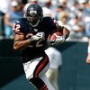 CHARLOTTE, NC - SEPTEMBER 14:  Running back Matt Forte #22 of the Chicago Bears rushes against the Carolina Panthers at Bank of America Stadium on September 14, 2008 in Charlotte, North Carolina.  (Photo by Kevin C. Cox/Getty Images)