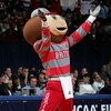 DAYTON, OH - MARCH 17:  Brutus, the mascot for the Ohio State Buckeyes, cheers during their game against Davidson in First Round of the 2006 NCAA Men's Basketball Tournament at the University of Dayton Arena March 17, 2006 in Dayton, Ohio.   (Photo by And