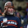 CHICAGO - DECEMBER 07: A fan of the Chicago Bears watches the action during a game between the Bears and the Jacksonville Jaguars on December 7, 2008 at Soldier Field in Chicago, Illinois. The Bears defeated the Jaguars 23-10. (Photo by Jonathan Daniel/Ge