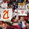 LANDOVER, MD - DECEMBER 02:  Fans of the Washington Redskins hold up signs honoring the late Sean Taylor prior to the game against the Buffalo Bills on December 2, 2007 at FedEx Field in Landover, Maryland.  (Photo by Jim McIsaac/Getty Images)