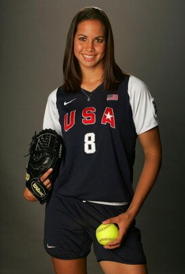 CHICAGO - APRIL 14:  Softball player Cat Osterman poses for a portrait during the 2008 U.S. Olympic Team Media Summitt at the Palmer House Hilton on April 14, 2008 in Chicago, Illinois.  (Photo by Matthew Stockman/Getty Images)