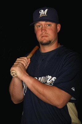 MARYVALE, AZ - FEBRUARY 19: Casey McGehee of the Milwaukee Brewers poses during photo day at the Brewers spring training complex on February 19, 2009 in Maryvale, Arizona. (Photo by Ronald Martinez/Getty Images)