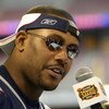 HOUSTON - JANUARY 27:  Cornerback Ty Law #24 of the New England Patriots answers questions on media day January 27, 2003 at Reliant Stadium before Super Bowl XXXVIII against the Carolina Panthers in Houston, Texas.  (Photo by Brian Bahr/Getty Images)