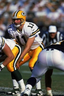 24 Oct 1999: Matt Hasselbeck #11 of the Green Bay Packers calls the count at the line of scrimmage during the game against the San Diego Chargers at Qualcomm Stadium San Diego, California. The Packers defeated the Chargers 31-3. Mandatory Credit: Tom Hauc