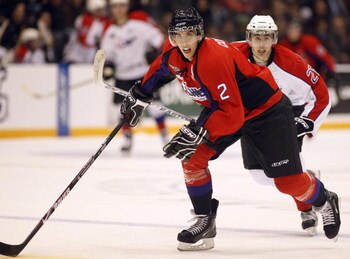 OSHAWA, ON - JANUARY 14:  Jared Cowen #2 of Team Orr skates in the 2009 Home Hardware CHL/NHL Top Prospects Game against Team Cherry on Wednesday January 14, 2009 at the General Motors Centre in Oshawa, Ontario. Team Orr defeated Team Cherry 6-1. (Photo b