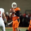 STILLWATER, OK - NOVEMBER 29:  Quarterback Zac Robinson #11 of the Oklahoma State Cowboys drops back to pass against the Oklahoma Sooners at Boone Pickens Stadium on November 29, 2008 in Stillwater, Oklahoma.  (Photo by Ronald Martinez/Getty Images)