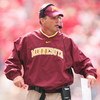 COLUMBUS, OH - SEPTEMBER 27: Minnesota Golden Gophers head coach Tim Brewster watches his team in action against the Ohio State Buckeyes on September 27, 2008 at Ohio Stadium in Columbus, Ohio.  (Photo by Jamie Sabau/Getty Images)