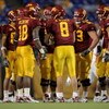 MINNEAPOLIS, MN - NOVEMBER 03:  Quarterback Adam Weber #8 of the Minnesota Golden Gophers runs the offensive huddle against the Illinois Fighting Illini at the Hubert H. Humphrey Metrodome on November 3, 2007 in Minneapolis, Minnesota. Illinois defeated M