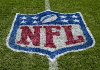TAMPA, FL - OCTOBER 12: An NFL logo as the Tampa Bay Buccaneers host the Carolina Panthers at Raymond James Stadium on October 12, 2008 in Tampa, Florida.  (Photo by Al Messerschmidt/Getty Images)