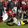 TAMPA, FL - FEBRUARY 01:  Wide receiver Anquan Boldin #81 of the Arizona Cardinals makes a reception against Bryant McFadden #20 of the Pittsburgh Steelers during Super Bowl XLIII on February 1, 2009 at Raymond James Stadium in Tampa, Florida.  (Photo by 