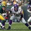 GREEN BAY, WI - NOVEMBER 11: Steve Hutchinson #76 of the Minnesota Vikings moves on the line during the game against the Green Bay Packers on November 11, 2007 at Lambeau Field in Green Bay, Wisconsin. The Packers defeated the Vikings 34-0. (Photo by Jona