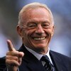 IRVING, TX - JANUARY 13:  Owner of the Dallas Cowboys, Jerry Jones smiles on the sidelines before the NFC Divisional Playoff game against the New York Giants at Texas Stadium on January 13, 2008 in Irving, Texas.  (Photo by Ronald Martinez/Getty Images)
