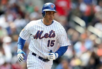 NEW YORK - APRIL 19:  Carlos Beltran #15 of the New York Mets runs the bases against the Milwaukee Brewers at Citi Field on April 19, 2009 in the Flushing neighborhood of the Queens borough of New York City.  (Photo by Nick Laham/Getty Images)