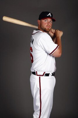 LAKE BUENA VISTA, FL - FEBRUARY 19:  Catcher Brian McCann #16 of the Atlanta Braves poses for a photo during Spring Training Photo Day on February 19, 2009 at Champions Stadium at Walt Disney World of Sports in Lake Buena Vista, Florida.  (Photo by Chris 
