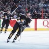 10 Jan 2002:  Center Kris Beech #16 of the Pittsburgh Penguins skates on the ice during the NHL game against the Buffalo Sabres at HSBC Arena in Buffalo, New York.  The Penguins shut out the Sabres 2-0.   Mandatory copyright notice: Copyright 2002 NHLI   