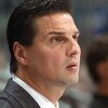 ATLANTA - NOVEMBER 9: Head coach Eddie Olczyk of the Pittsburgh Penguins looks on during the game against the Atlanta Thrashers on November 9, 2005 at Philips Arena in Atlanta, Georgia. The Thrashers won the game 5-0. (Photo by Scott Cunningham/Getty Imag