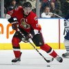 TORONTO - APRIL 11:  Dany Heatley #15 of the Ottawa Senators skates with the puck in a game against the Toronto Maple Leafs on April 11, 2009 at the Air Canada Centre in Toronto, Ontario. The Leafs defeated the Senators on the strength of a 3 goal perform