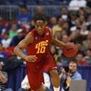 MINNEAPOLIS - MARCH 22:  DeMar DeRozan #10 of the USC Trojans brings the ball up court against the Michigan State Spartans during the second round of the NCAA Division I Men's Basketball Tournament at the Hubert H. Humphrey Metrodome on March 22, 2009 in 