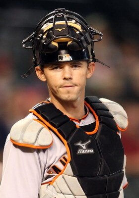 PHOENIX - JUNE 11:  Catcher Eli Whiteside #22 of the San Francisco Giants in action during the major league baseball game against the Arizona Diamondbacks at Chase Field on June 11, 2009 in Phoenix, Arizona.  The Diamondbacks defeated the Giants 2-1.  (Ph