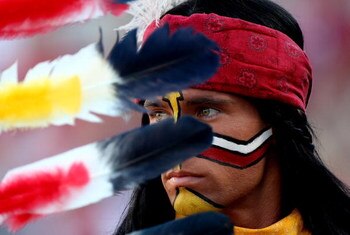ORLANDO, FL - DECEMBER 27: The Florida State Seminoles mascot Chief Osceola watches the action during the Champs Bowl against the Wisconsin Badgers on December 27, 2008 at the Citrus Bowl in Orlando, Florida. (Photo by Sam Greenwood/Getty Images)
