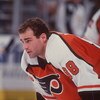 28 Feb 1996:  Forward Eric Lindros of the Philadelphia Flyers in action on the ice during pre game skate around before the Flyers 4-4 tie with the Dallas Stars at Reunion Arena in Dallas, Texas.   Mandatory Credit: Joe Patronite/ALLSPORT