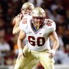 RALEIGH, NC - OCTOBER 16:  Ryan McMahon #60 of the Florida State Seminoles blocks during the game against the North Carolina State Wolfpack at Carter-Finley Stadium on October 16, 2008 in Raleigh, North Carolina.  (Photo by Kevin C. Cox/Getty Images)