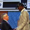 NEW YORK - JUNE 25:  NBA Commissioner David Stern shakes hands with the second overall draft pick by the Memphis Grizzlies,  Hasheem Thabeet during the 2009 NBA Draft at the Wamu Theatre at Madison Square Garden June 25, 2009 in New York City. NOTE TO USE