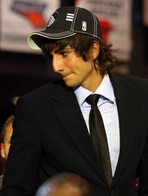 NEW YORK - JUNE 25:  Fifth overall draft pick by the Minnesota Timberwolves,  Ricky Rubio makes his way to the stage during the 2009 NBA Draft at the Wamu Theatre at Madison Square Garden June 25, 2009 in New York City. NOTE TO USER: User expressly acknow